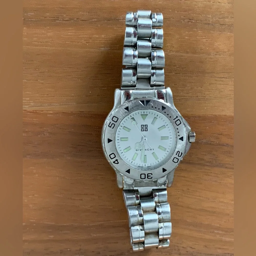 Givenchy Women's Silver Stainless Steel Bracelet Watch - Silver White Dial - Picture 2 of 8